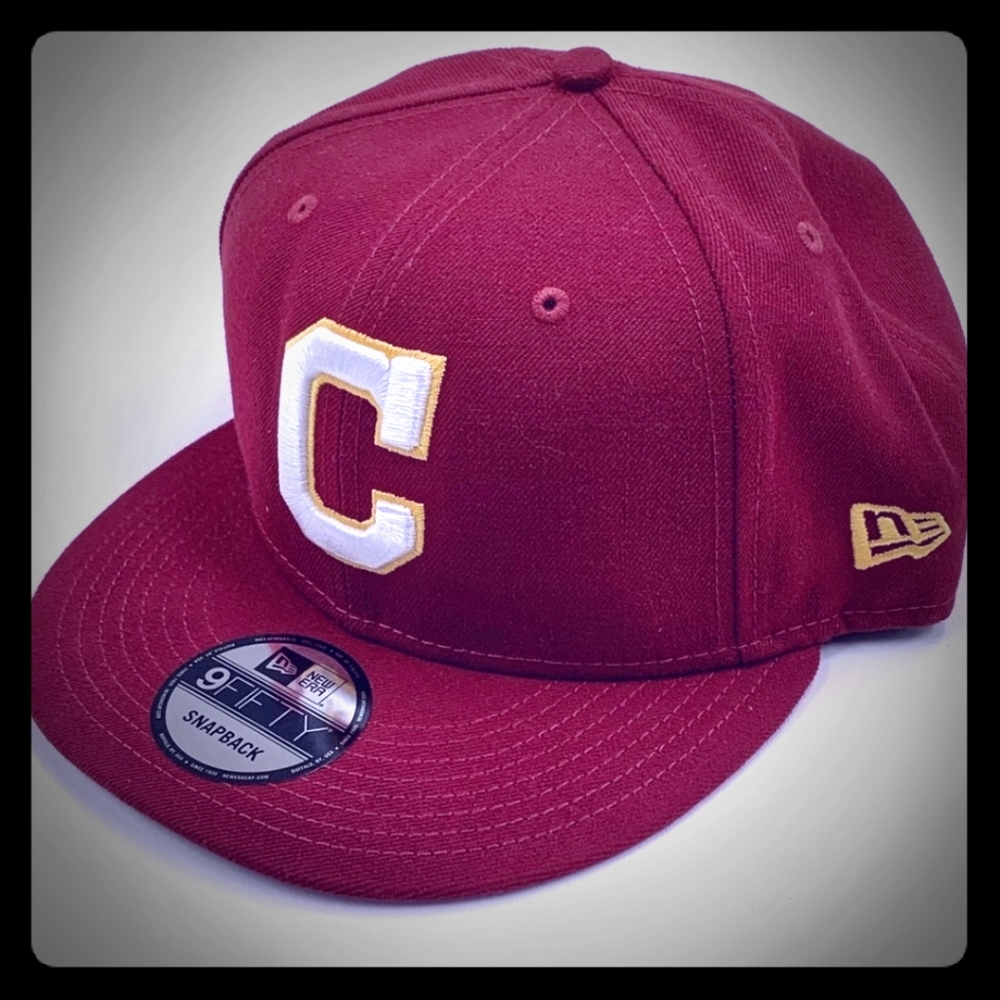 New Era Cleveland Indians SnapBack Hat Red Sample